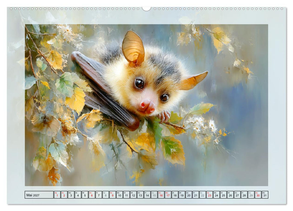 Flughunde. Anmut in stimmungsvollen Naturszenen (CALVENDO Wandkalender 2027)