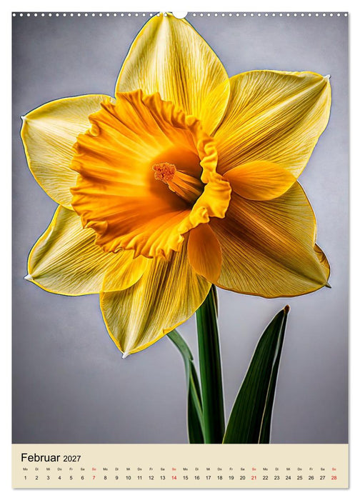 Solitär: Die Eleganz der Einzelblüte (CALVENDO Premium Wandkalender 2027)