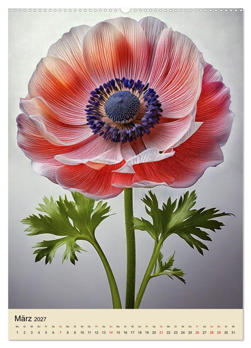 Solitär: Die Eleganz der Einzelblüte (CALVENDO Premium Wandkalender 2027)