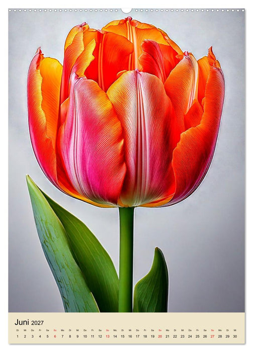 Solitär: Die Eleganz der Einzelblüte (CALVENDO Premium Wandkalender 2027)