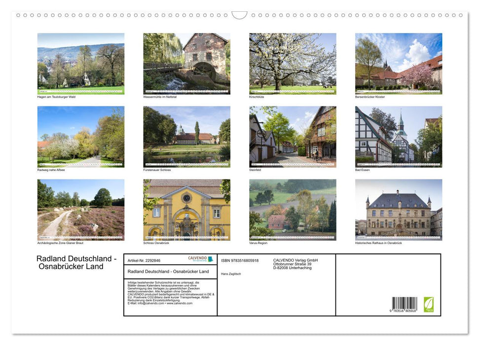 Radland Deutschland - Osnabrücker Land (CALVENDO Wandkalender 2027)