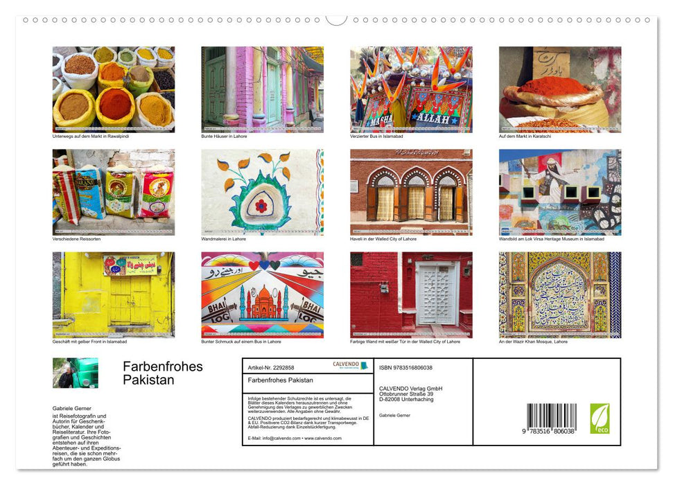 Farbenfrohes Pakistan (CALVENDO Premium Wandkalender 2027)