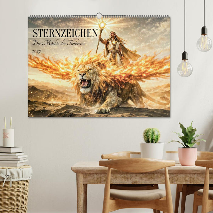 Sternzeichen - Die Mächte des Tierkreises (CALVENDO Wandkalender 2027)