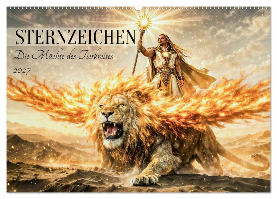 Sternzeichen - Die Mächte des Tierkreises (CALVENDO Wandkalender 2027)