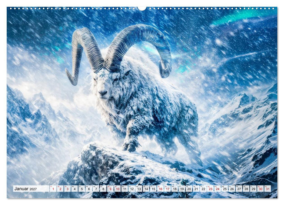 Sternzeichen - Die Mächte des Tierkreises (CALVENDO Wandkalender 2027)