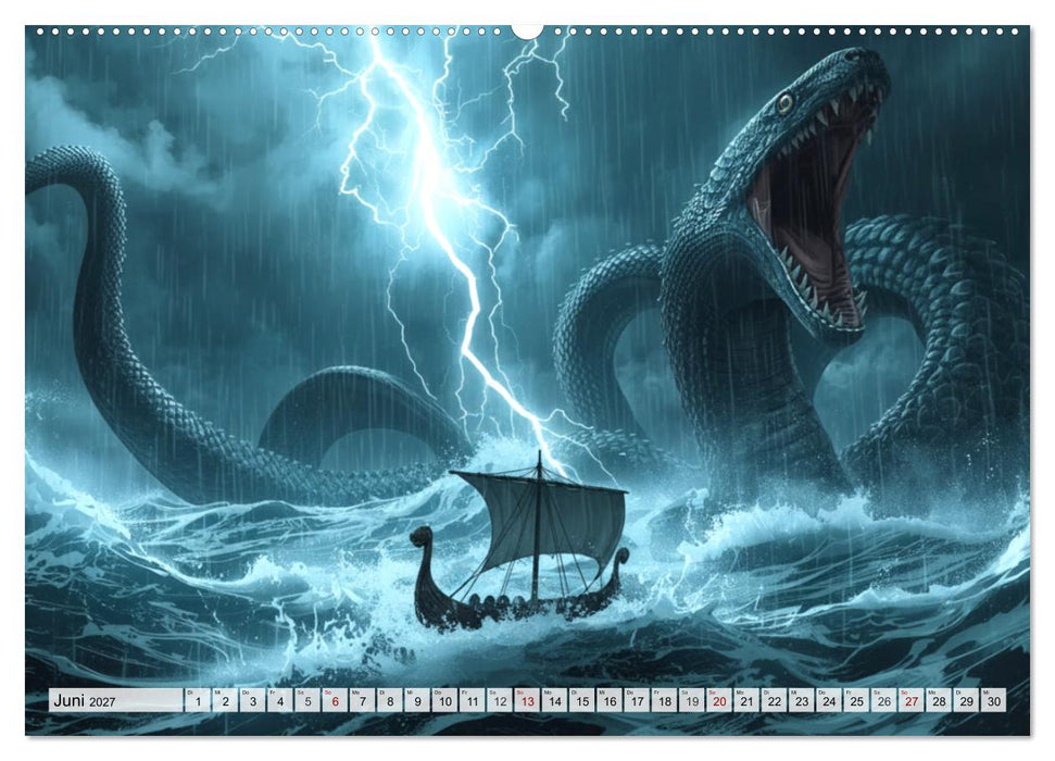 Ragnarök – Die letzte Schlacht der Götter (CALVENDO Wandkalender 2027)