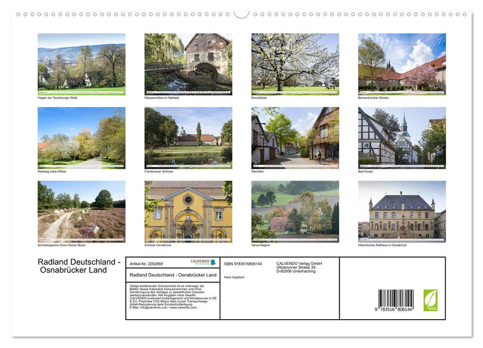 Radland Deutschland - Osnabrücker Land (CALVENDO Premium Wandkalender 2027)