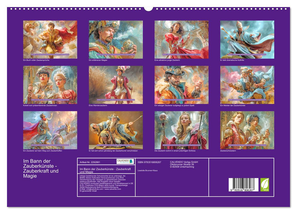 Im Bann der Zauberkünste - Zauberkraft und Magie (CALVENDO Premium Wandkalender 2027)