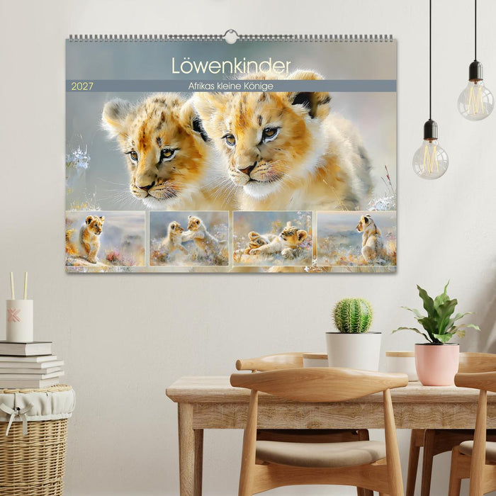 Löwenkinder. Afrikas kleine Könige (CALVENDO Wandkalender 2027)