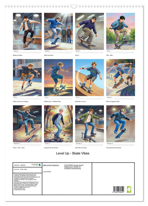 Level Up - Skate Vibes (CALVENDO Wandkalender 2027)