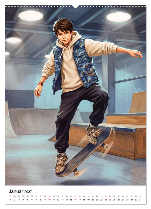 Level Up - Skate Vibes (CALVENDO Wandkalender 2027)