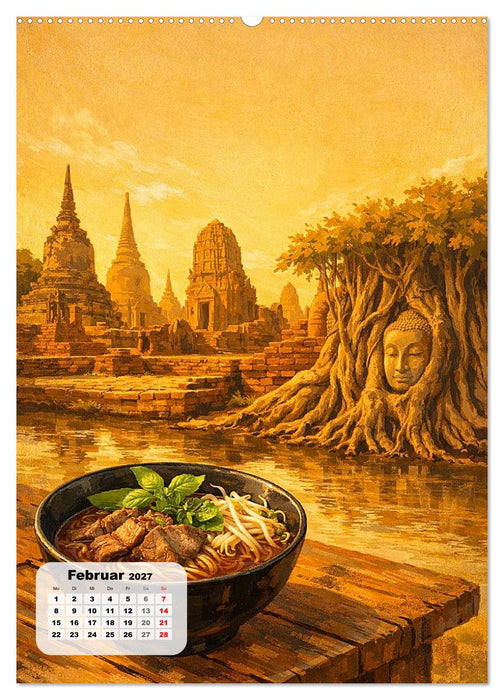 Thailand – Eine Schlemmerreise durchs Land des Lächelns (CALVENDO Wandkalender 2027)