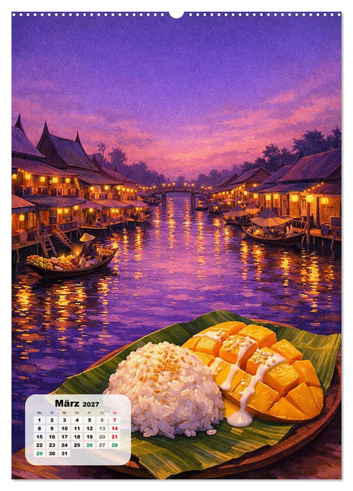 Thailand – Eine Schlemmerreise durchs Land des Lächelns (CALVENDO Wandkalender 2027)
