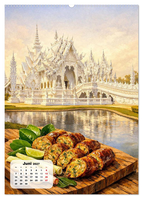 Thailand – Eine Schlemmerreise durchs Land des Lächelns (CALVENDO Wandkalender 2027)