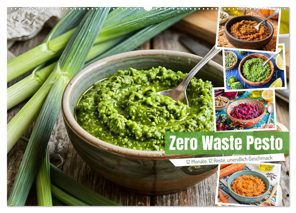 Zero Waste Pesto - 12 Monate, 12 Reste, unendlich Geschmack (CALVENDO Wandkalender 2027)
