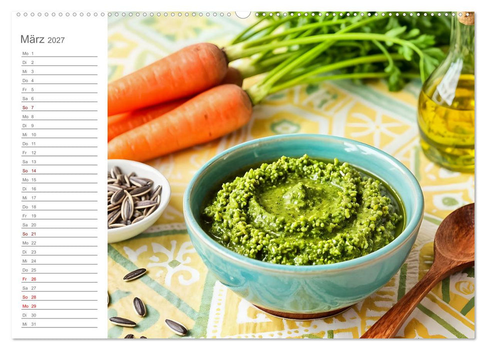 Zero Waste Pesto - 12 Monate, 12 Reste, unendlich Geschmack (CALVENDO Wandkalender 2027)