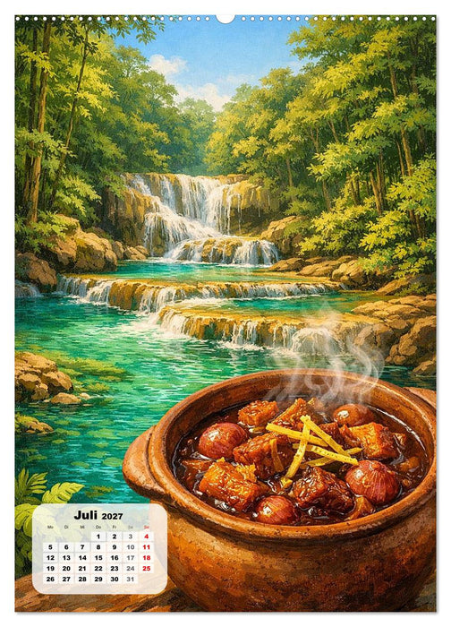 Thailand – Eine Schlemmerreise durchs Land des Lächelns (CALVENDO Premium Wandkalender 2027)