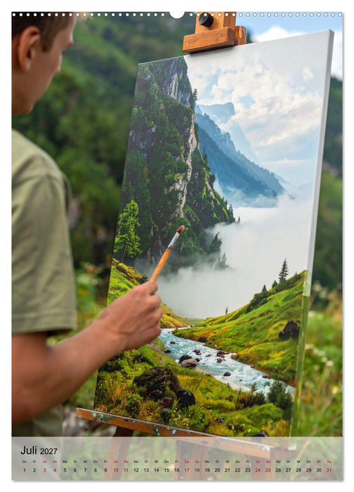 Staffelei und Stille (CALVENDO Premium Wandkalender 2027)