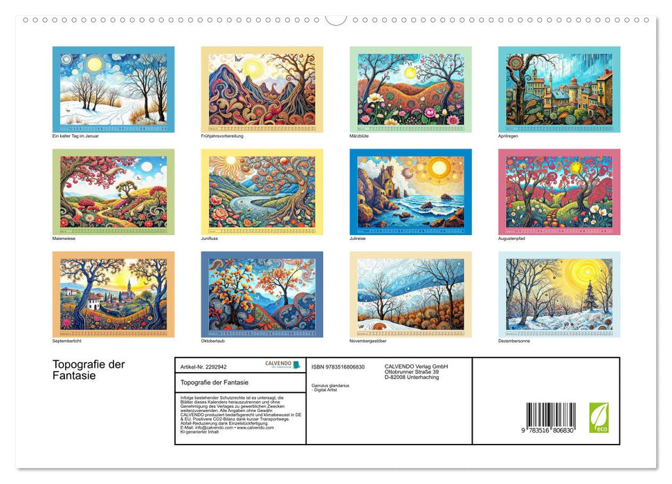 Topografie der Fantasie (CALVENDO Premium Wandkalender 2027)