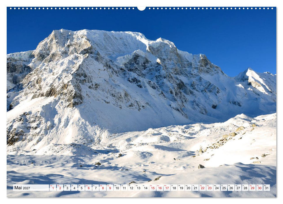 Der Manaslu Himal, gewaltige Bergriesen (CALVENDO Wandkalender 2027)