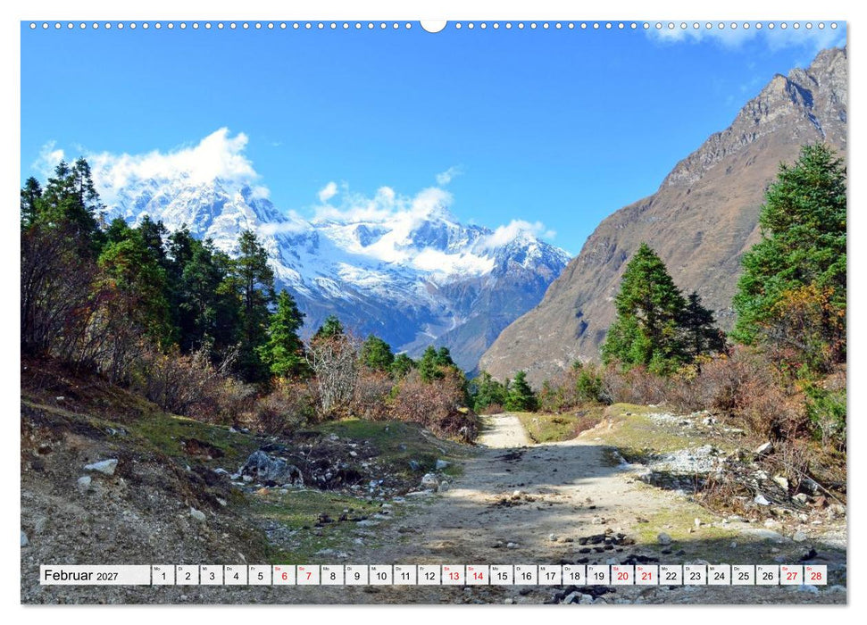 Der Manaslu Himal, gewaltige Bergriesen (CALVENDO Premium Wandkalender 2027)