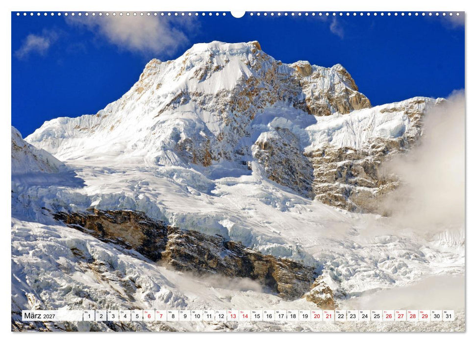 Der Manaslu Himal, gewaltige Bergriesen (CALVENDO Premium Wandkalender 2027)