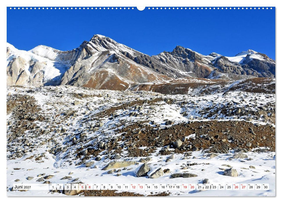 Der Manaslu Himal, gewaltige Bergriesen (CALVENDO Premium Wandkalender 2027)