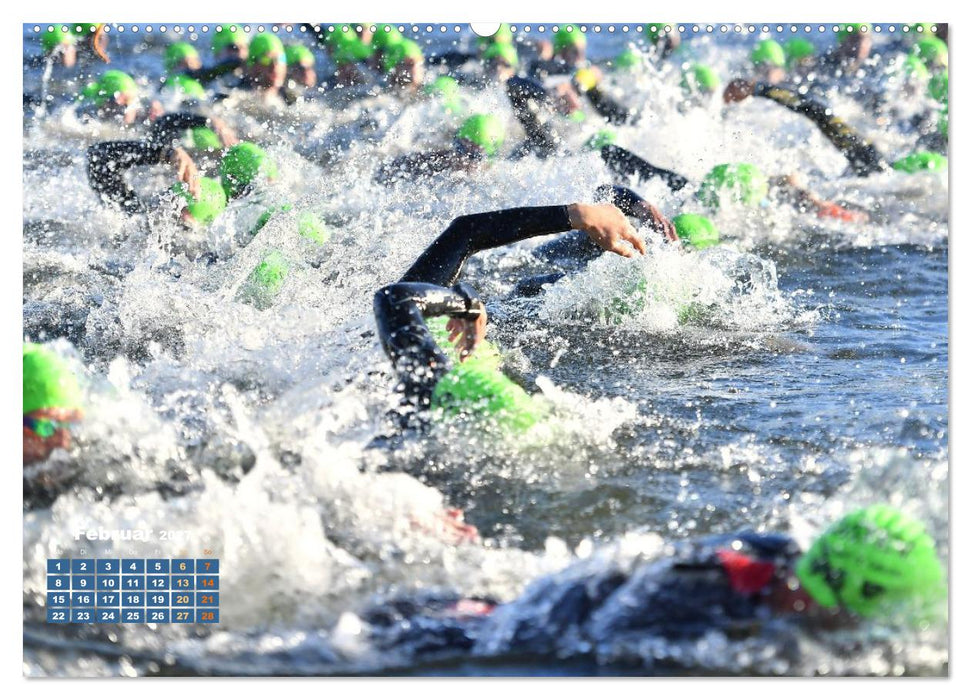 Triathlon: Mit Leidenschaft zur persönlichen Bestzeit (CALVENDO Wandkalender 2027)