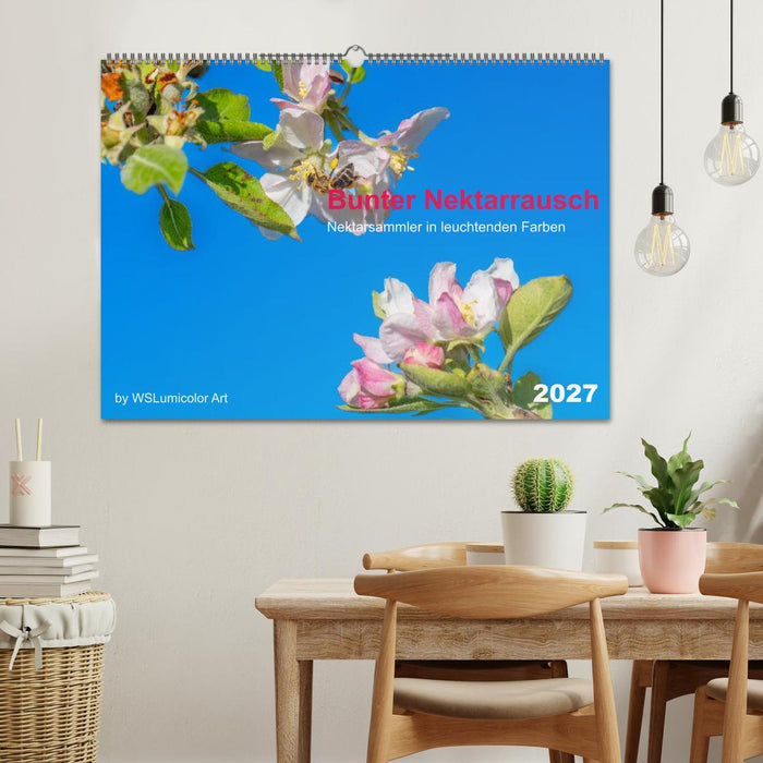 Bunter Nektarrausch - Nektarsammler in leuchtenden Farben (CALVENDO Wandkalender 2027)