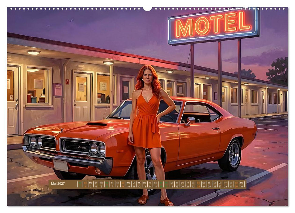 Lack und Leinwand – Muscle Cars (CALVENDO Wandkalender 2027)