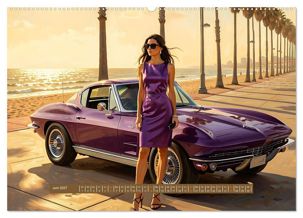 Lack und Leinwand – Muscle Cars (CALVENDO Wandkalender 2027)