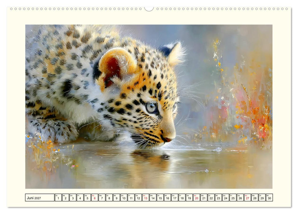 Leopardenkinder. Afrikas Katzenbabys im Licht der Natur (CALVENDO Premium Wandkalender 2027)