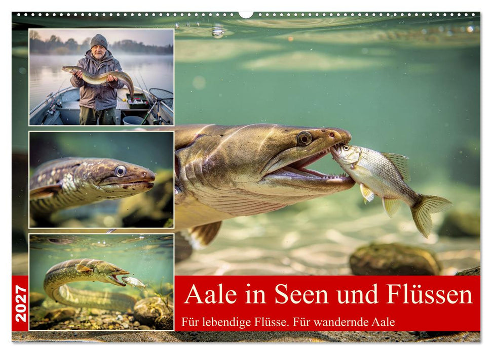 Aale in Seen und Flüssen (CALVENDO Wandkalender 2027)