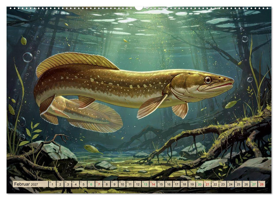 Aale in Seen und Flüssen (CALVENDO Wandkalender 2027)