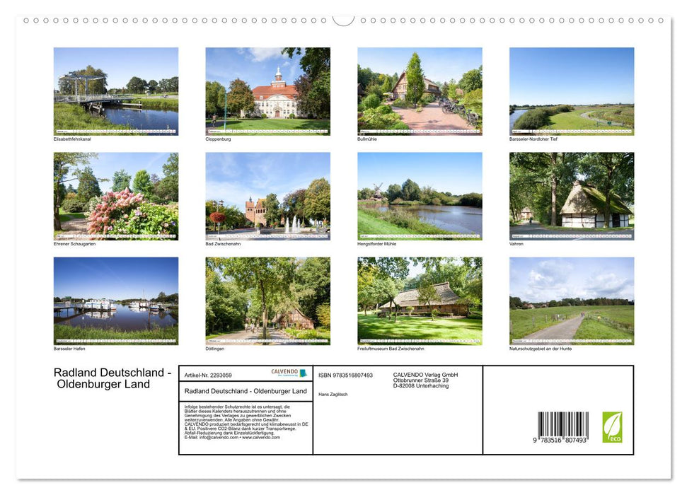 Radland Deutschland - Oldenburger Land (CALVENDO Premium Wandkalender 2027)