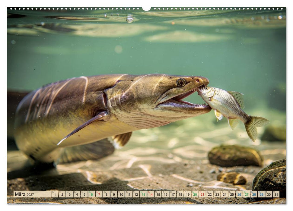 Aale in Seen und Flüssen (CALVENDO Premium Wandkalender 2027)