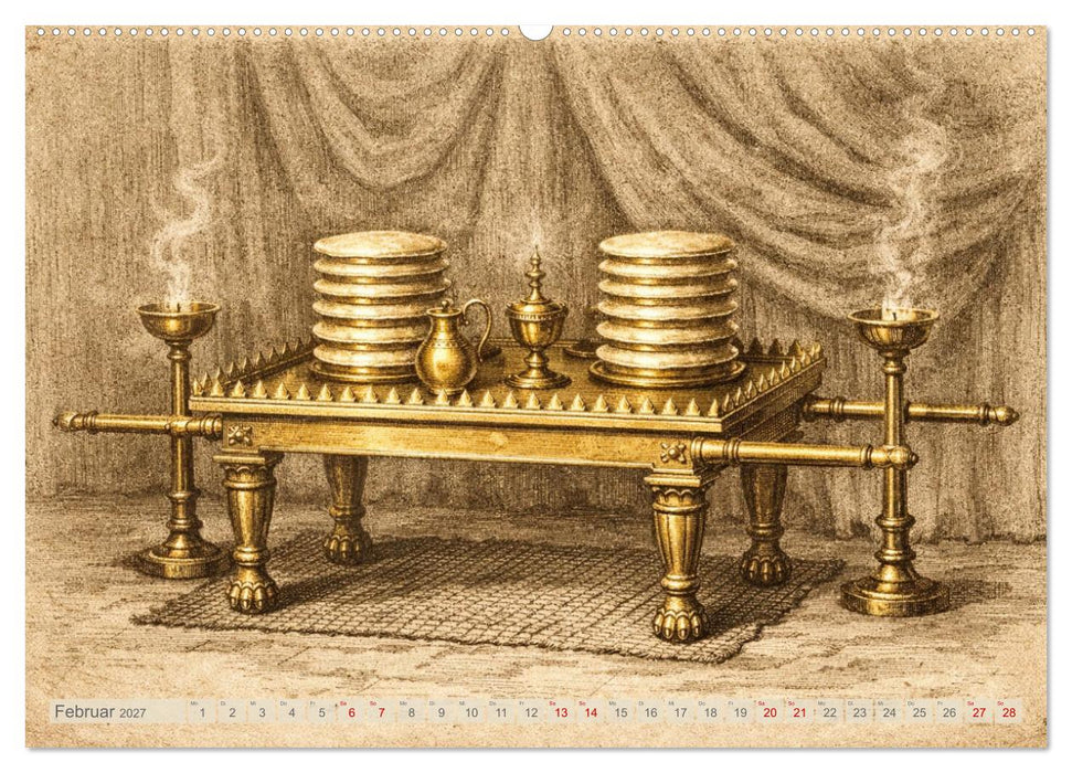 Die Geräte in der Stiftshütte - Bilder und hebräische Begriffe (CALVENDO Premium Wandkalender 2027)