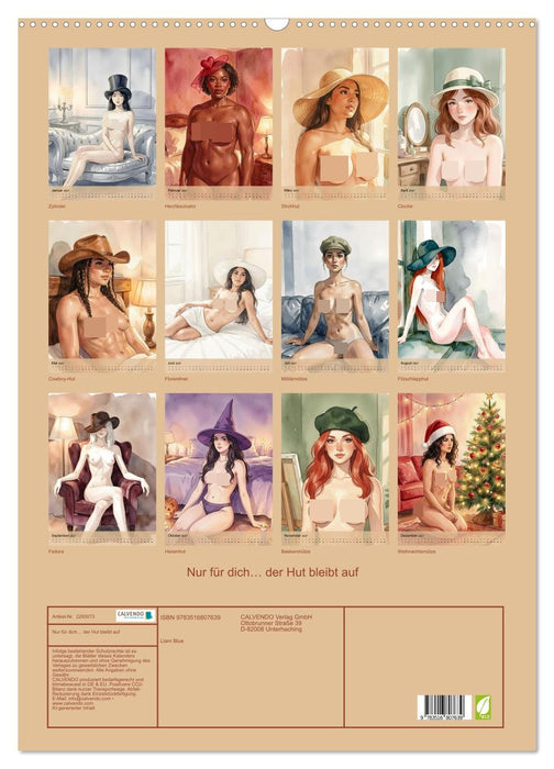 Nur für dich… der Hut bleibt auf (CALVENDO Wandkalender 2027)