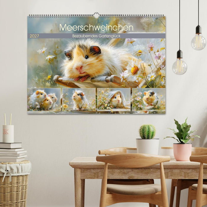 Meerschweinchen. Bezauberndes Gartenglück (CALVENDO Wandkalender 2027)