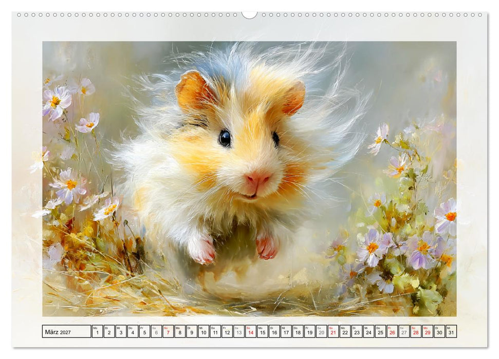 Meerschweinchen. Bezauberndes Gartenglück (CALVENDO Wandkalender 2027)