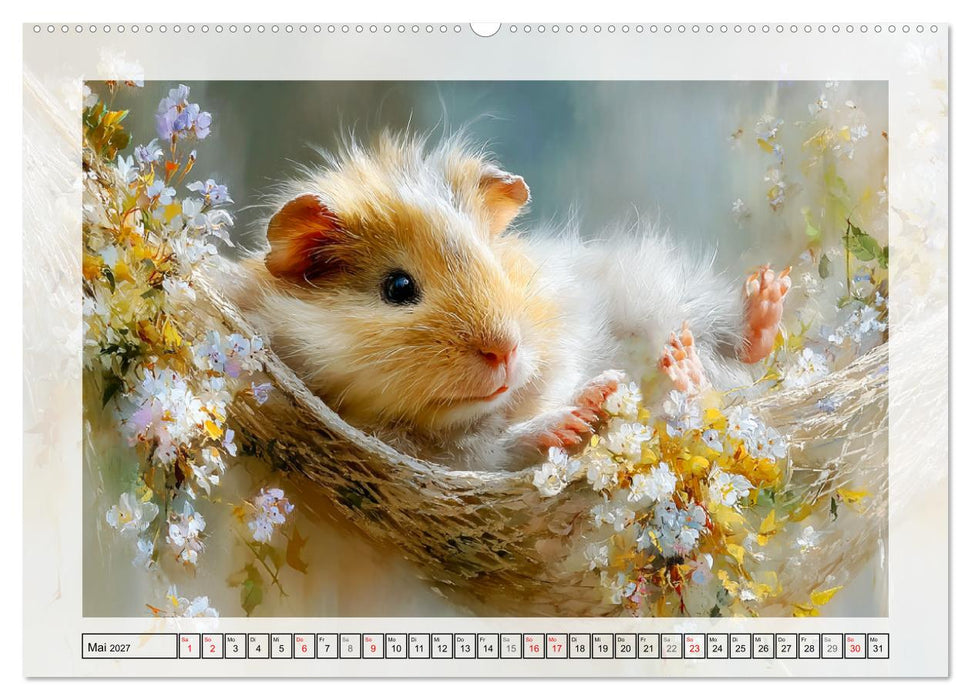 Meerschweinchen. Bezauberndes Gartenglück (CALVENDO Wandkalender 2027)
