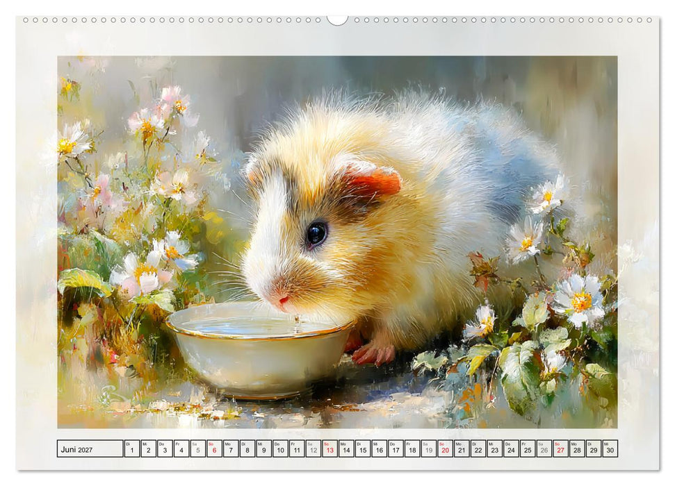 Meerschweinchen. Bezauberndes Gartenglück (CALVENDO Wandkalender 2027)