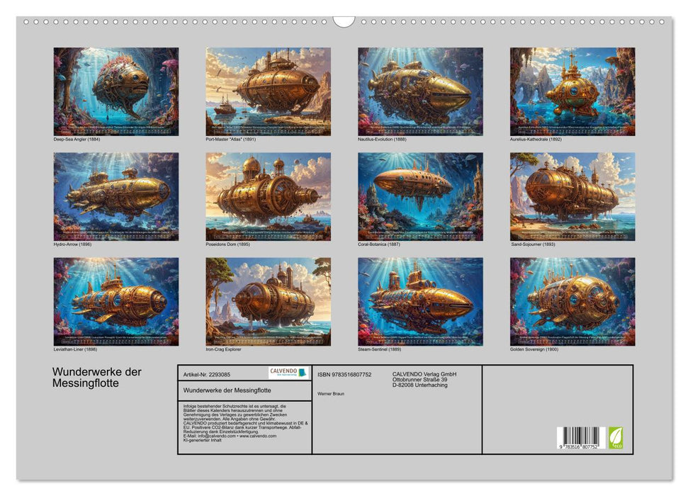 Wunderwerke der Messingflotte (CALVENDO Wandkalender 2027)