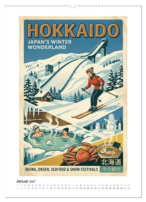 Sehnsucht Japan – Die Mid-Century Collection (CALVENDO Wandkalender 2027)