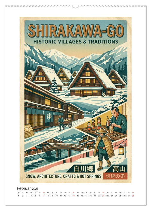 Sehnsucht Japan – Die Mid-Century Collection (CALVENDO Wandkalender 2027)