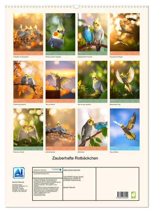 Zauberhafte Rotbäckchen (CALVENDO Wandkalender 2027)