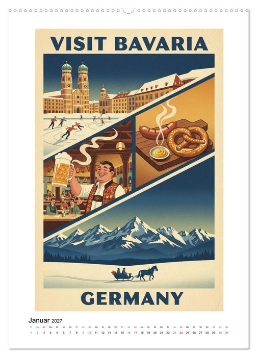 Sehnsucht Deutschland – Die Mid-Century Collection (CALVENDO Wandkalender 2027)