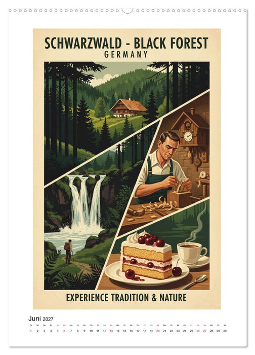 Sehnsucht Deutschland – Die Mid-Century Collection (CALVENDO Wandkalender 2027)