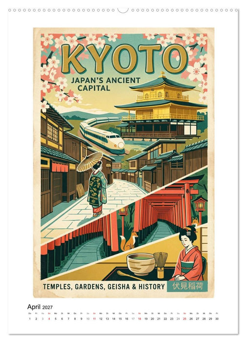 Sehnsucht Japan – Die Mid-Century Collection (CALVENDO Premium Wandkalender 2027)