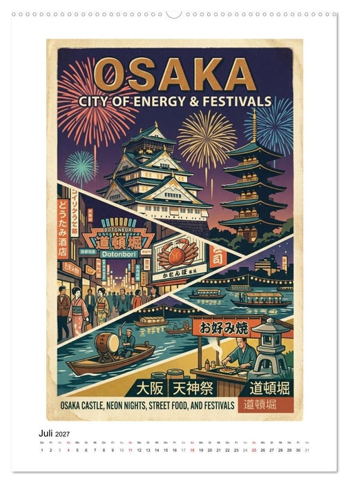 Sehnsucht Japan – Die Mid-Century Collection (CALVENDO Premium Wandkalender 2027)